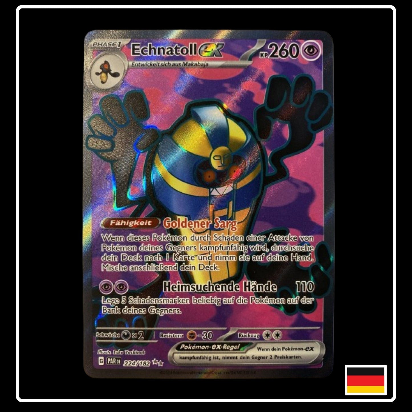 Echnatoll ex Full Art Deutsch 224/182 Paradox Rift