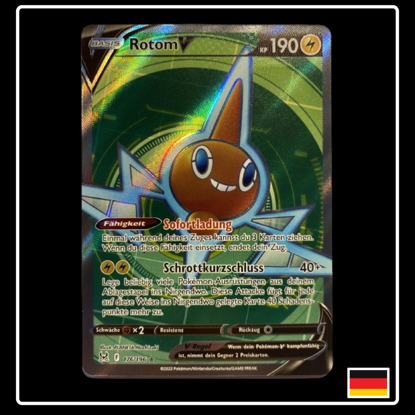 Rotom V Full Art Deutsch 176/196 Verlorener Ursprung