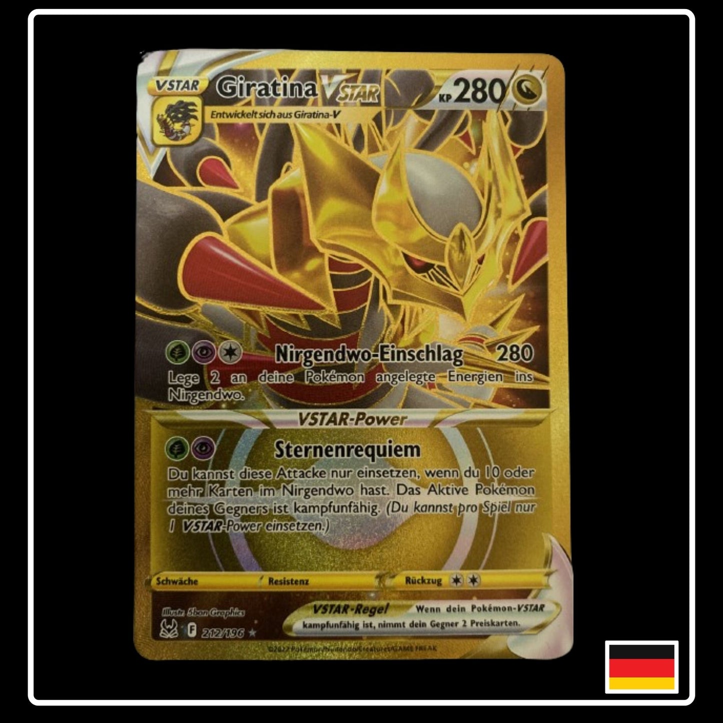 Giratina VSTAR Gold Deutsch 212/196 Verlorener Ursprung