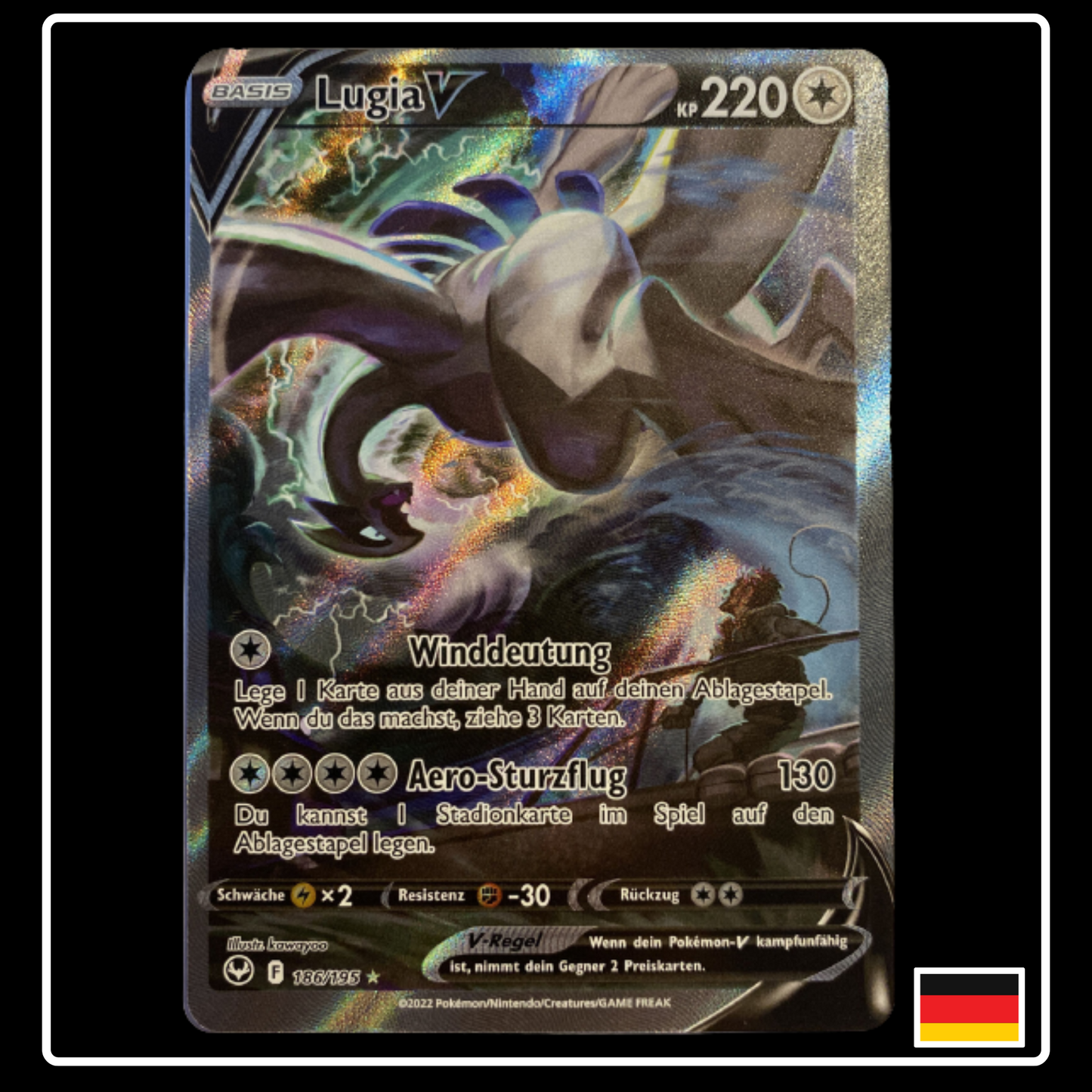 Lugia V Alternative Art Deutsch 186/195 Silberne Sturmwinde