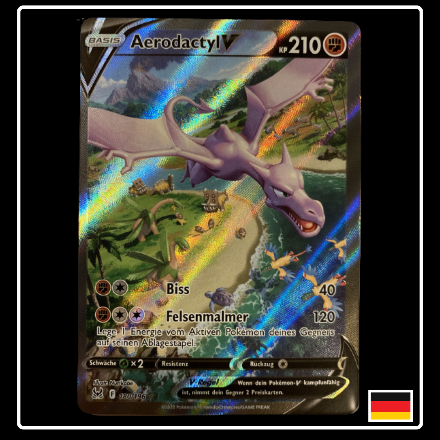 Aerodactyl V Alternative Art Deutsch 180/196 Verlorener Ursprung