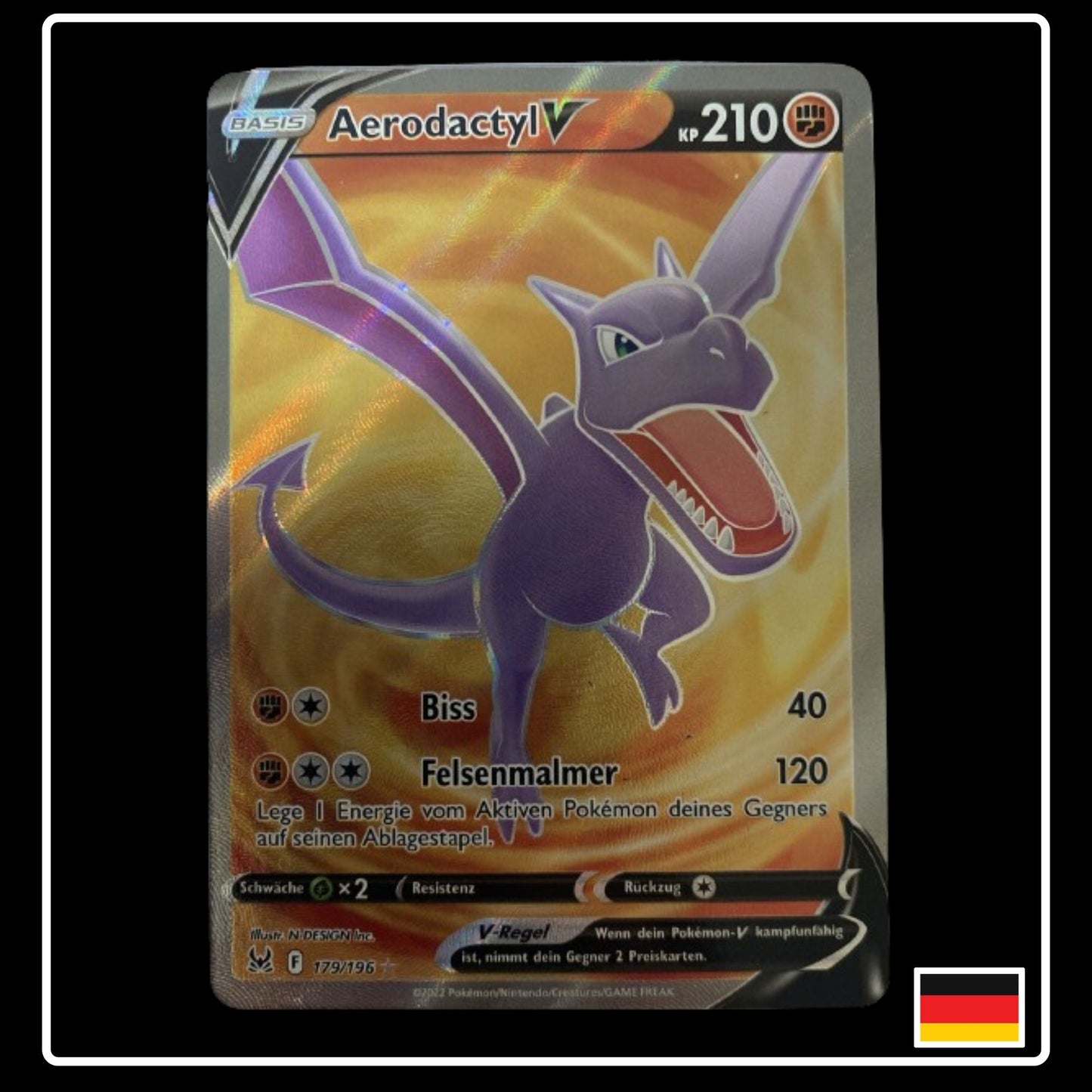 Aerodactyl V Full Art Deutsch 179/196 Verlorener Ursprung