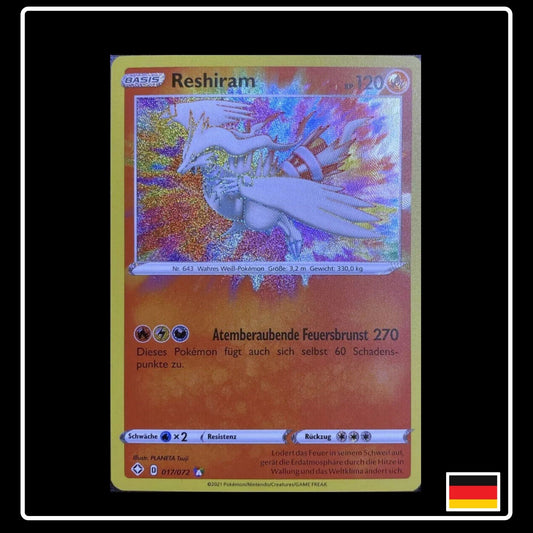 Reshiram Amazing Rare Deutsch 017/072 Glänzendes Schicksal