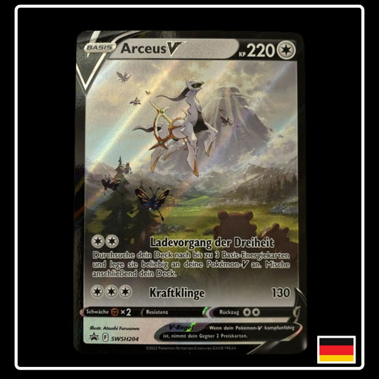 Arceus V Alternative Art Deutsch SWSH204 Black Star Promo