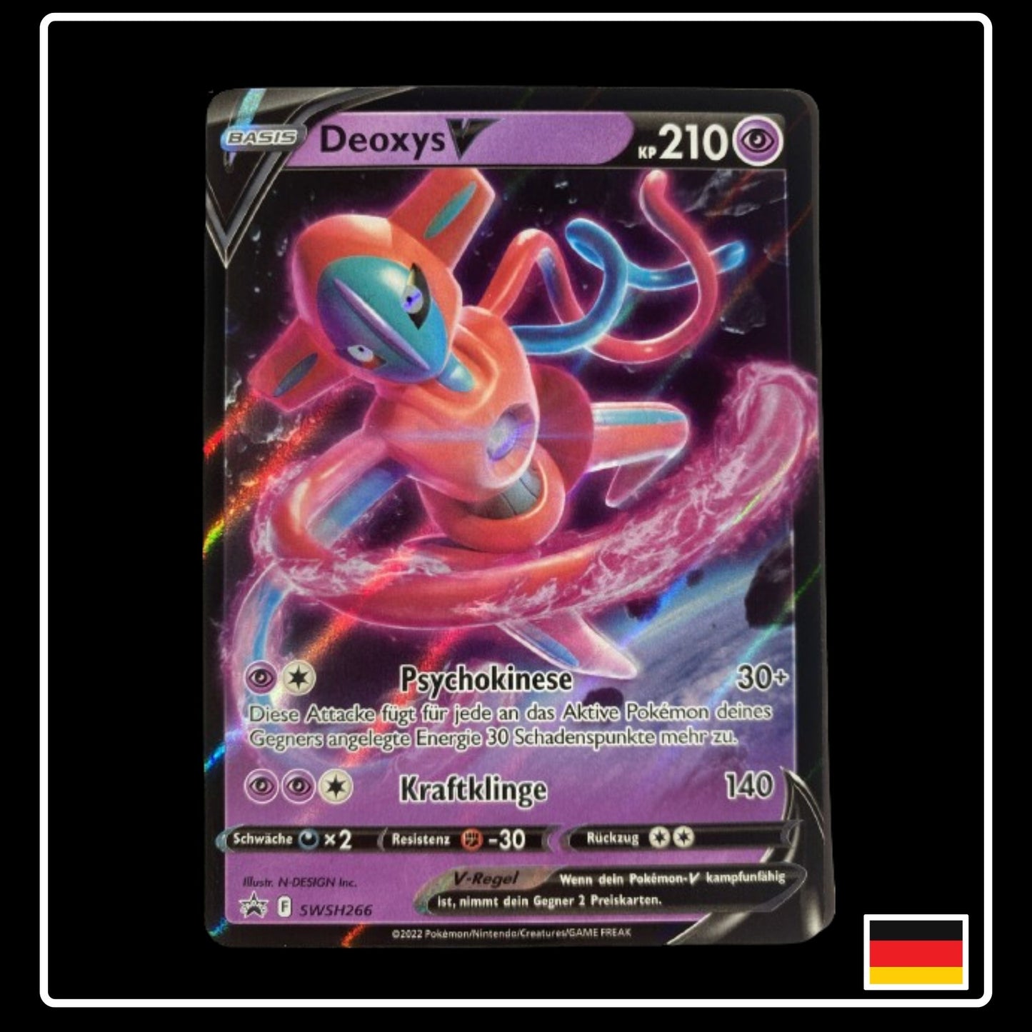 Deoxys V Deutsch SWSH266 Black Star Promo