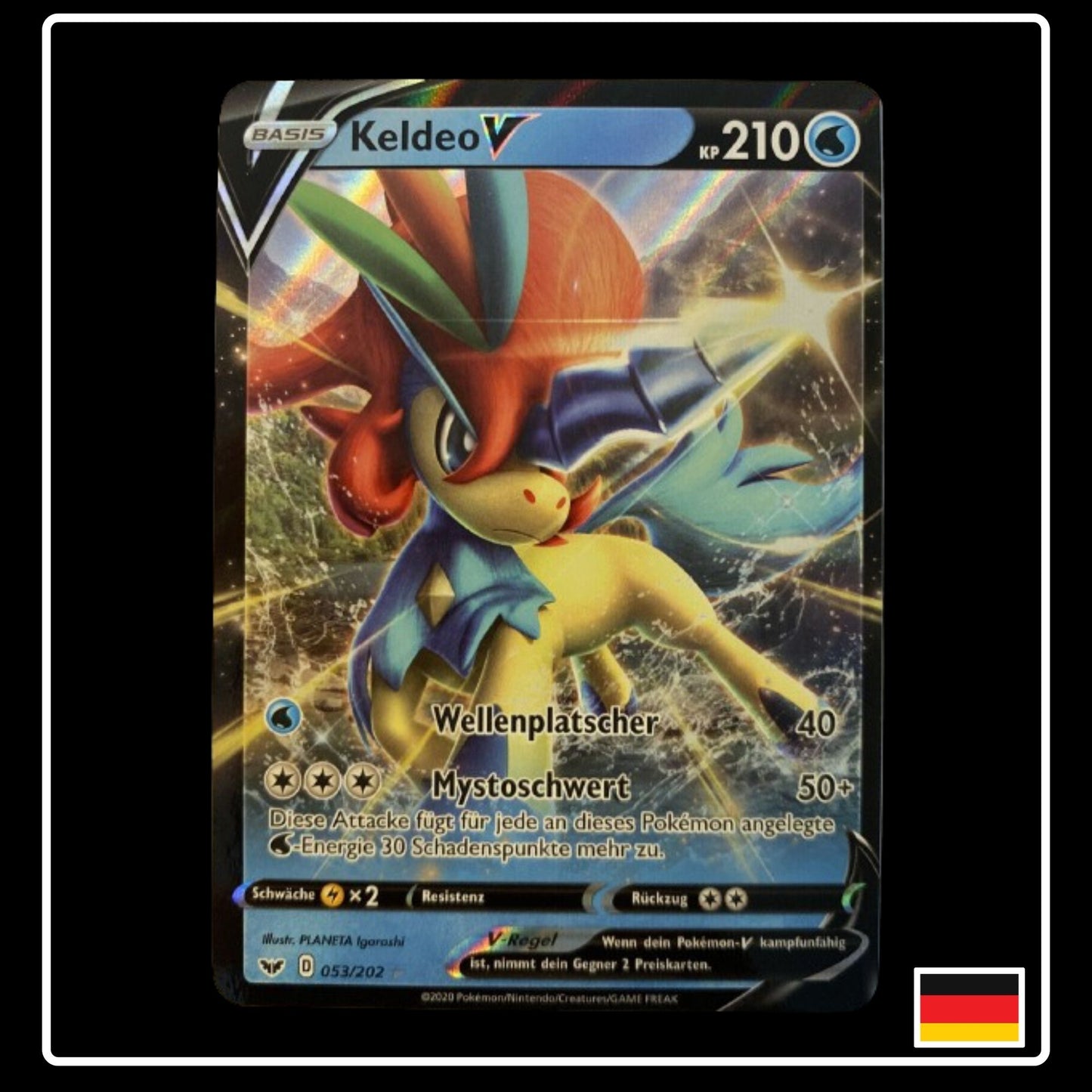 Keldeo V Deutsch 053/202 Schwert & Schild