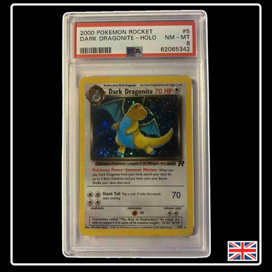 Dark Dragonite PSA 8 Holo Team Rocket 2000