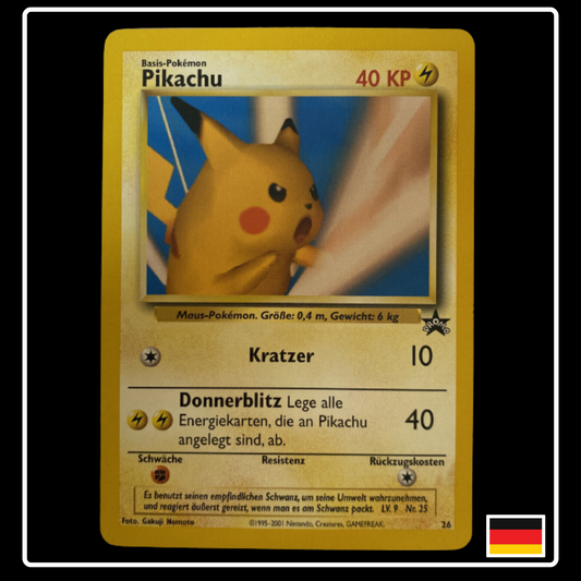 Pikachu Black Star Promo Deutsch Nr. 26 WOTC