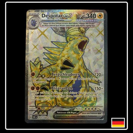 Despotar ex Tera Full Art Deutsch 211/197 Obsidian Flammen