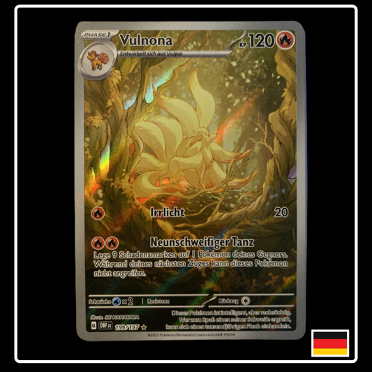 Vulnona Art Rare Deutsch 199/197 Obsidian Flammen