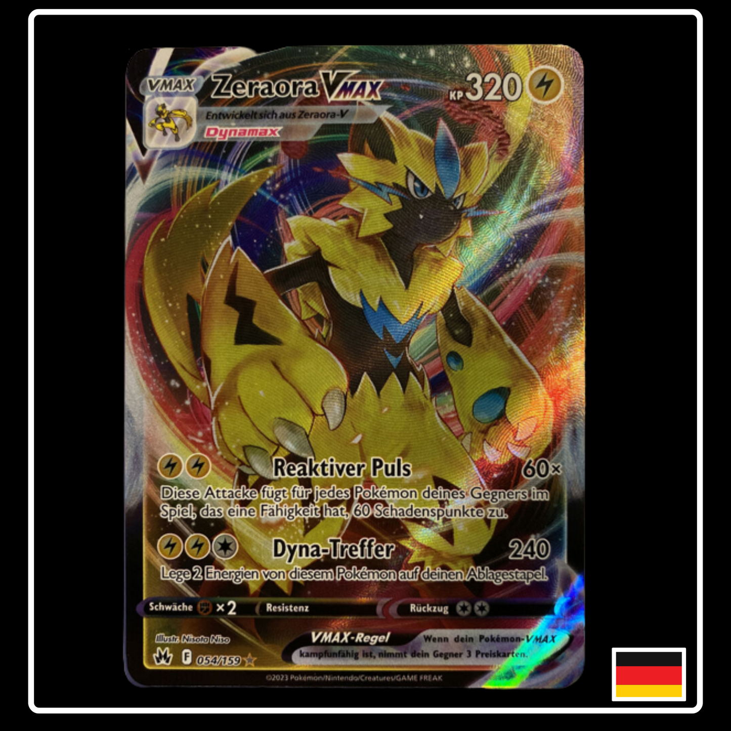 Zeraora VMAX Deutsch 054/159 Zenit der Könige