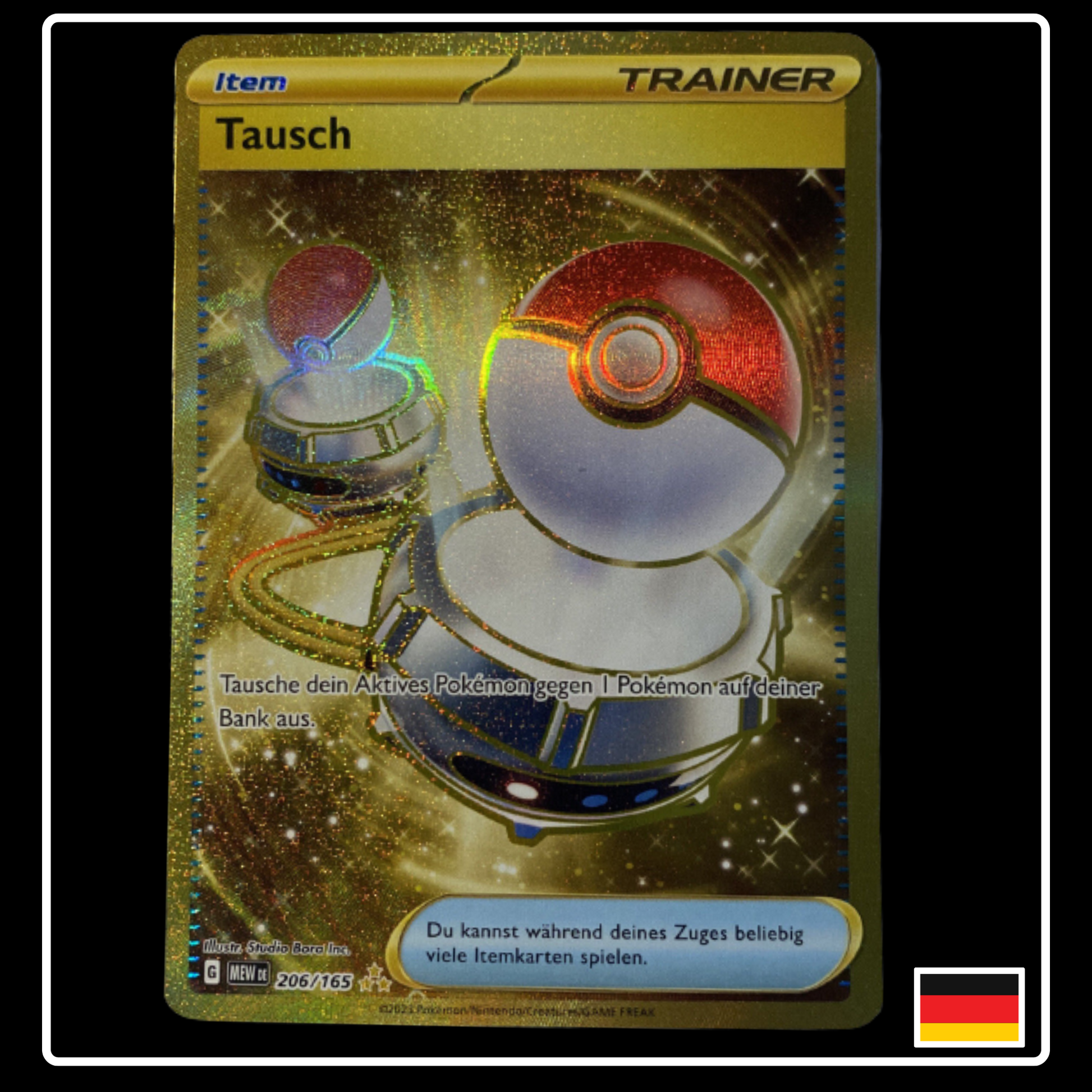 Tausch GOLD Deutsch 206/165 Karmesin & Purpur 151 PokeDirris Tausch GOLD Deutsch 206/165 Karmesin & Purpur 151 PokeDirris