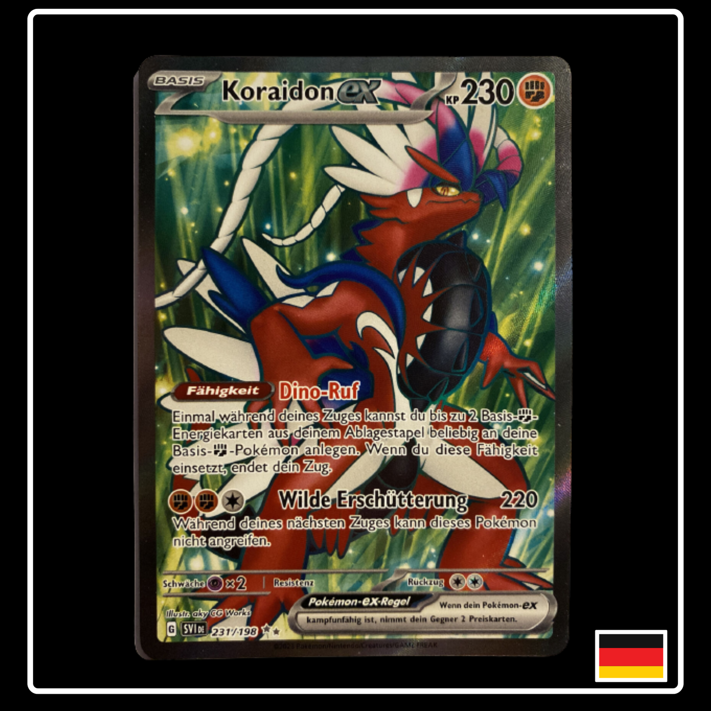 Koraidon ex Full Art Deutsch 231/198 Karmesin & Purpur