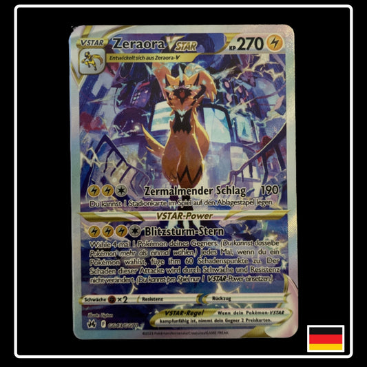 Zeraora VSTAR Alternative Art Deutsch GG43/GG70 Zenit der Könige