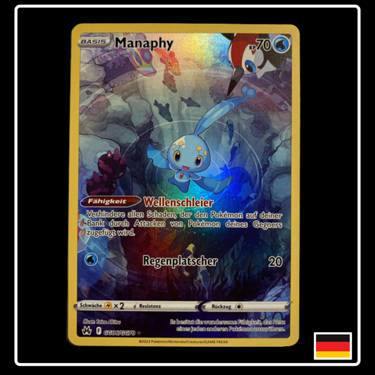 Manaphy Art Rare Deutsch GG06/GG70 Zenit der Könige