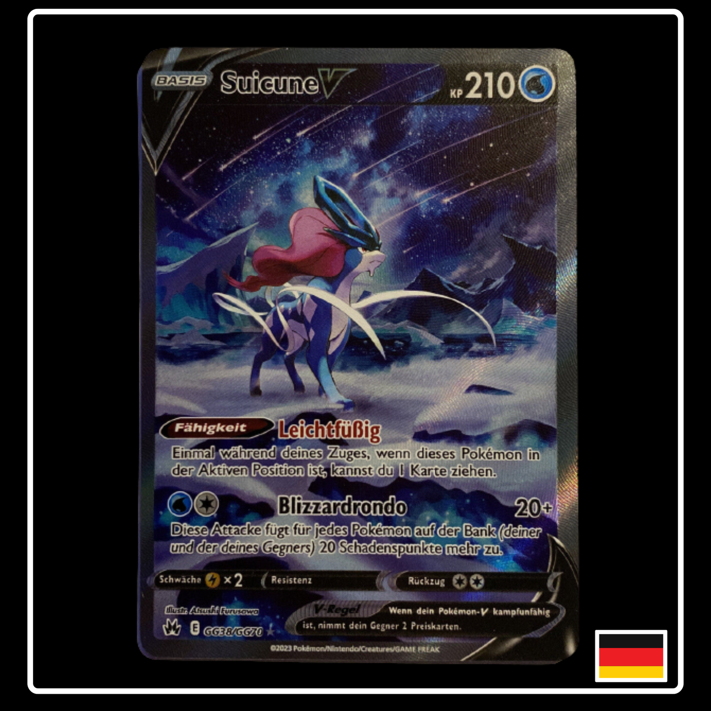 Suicune V Alternative Art Deutsch GG38/GG70 Zenit der Könige