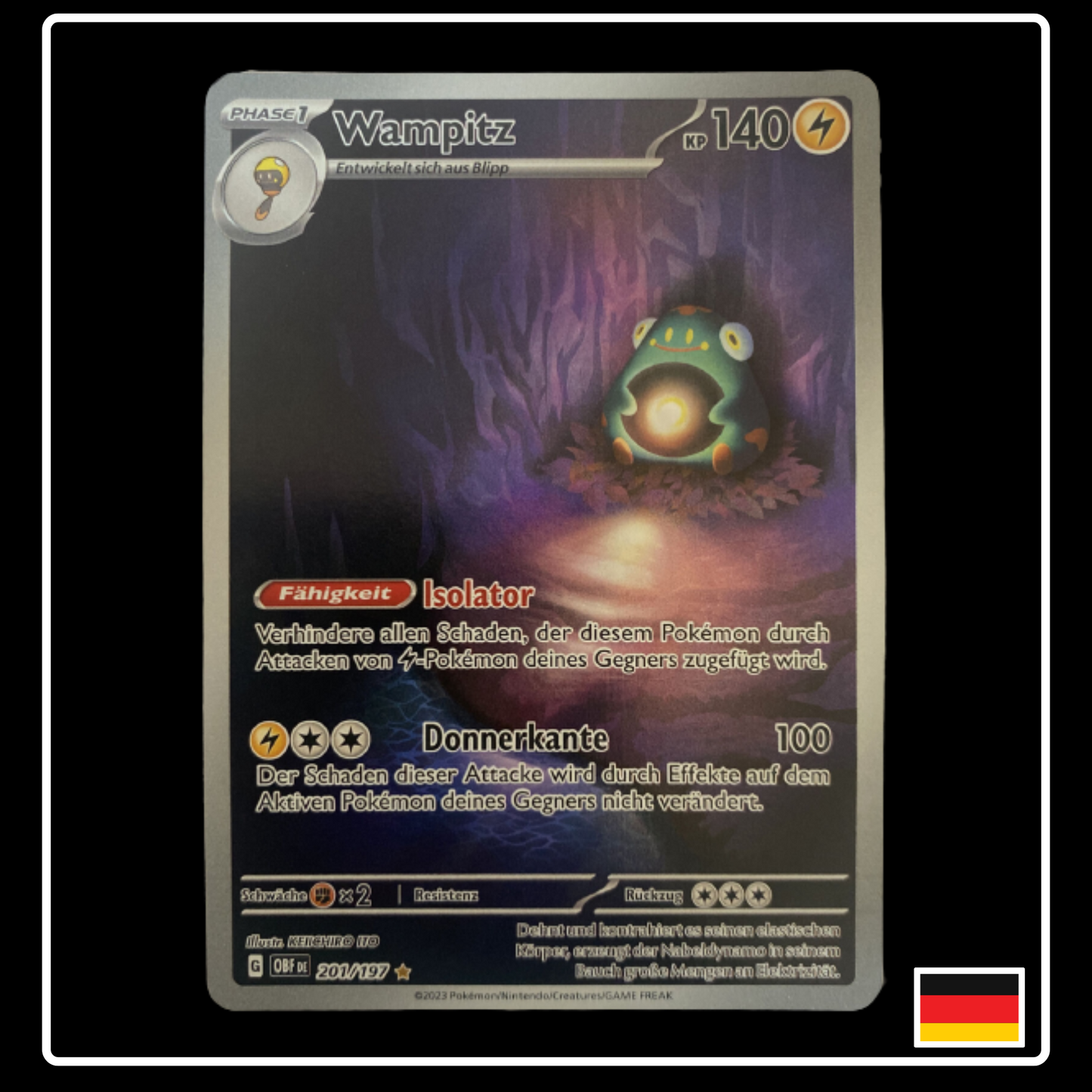 Wampitz Art Rare Deutsch 201/197 Obsidian Flammen