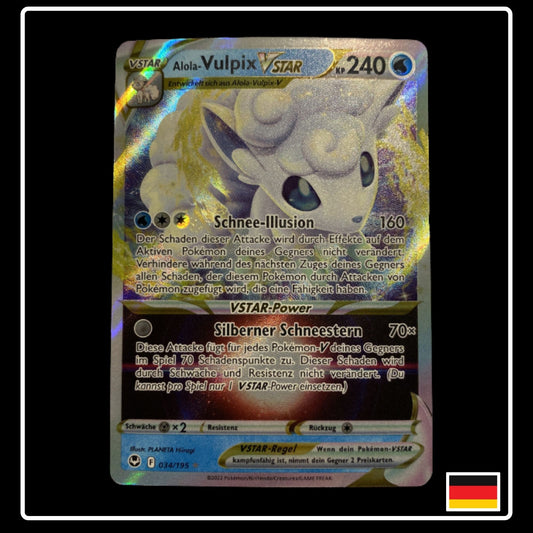 Alola-Vulpix VSTAR Deutsch 034/195 Silberne Sturmwinde