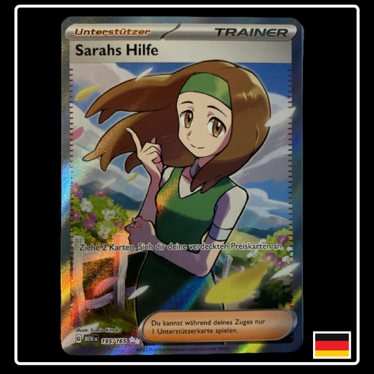 Sarahs Hilfe Full Art Deutsch 195/165 Karmesin & Purpur 151