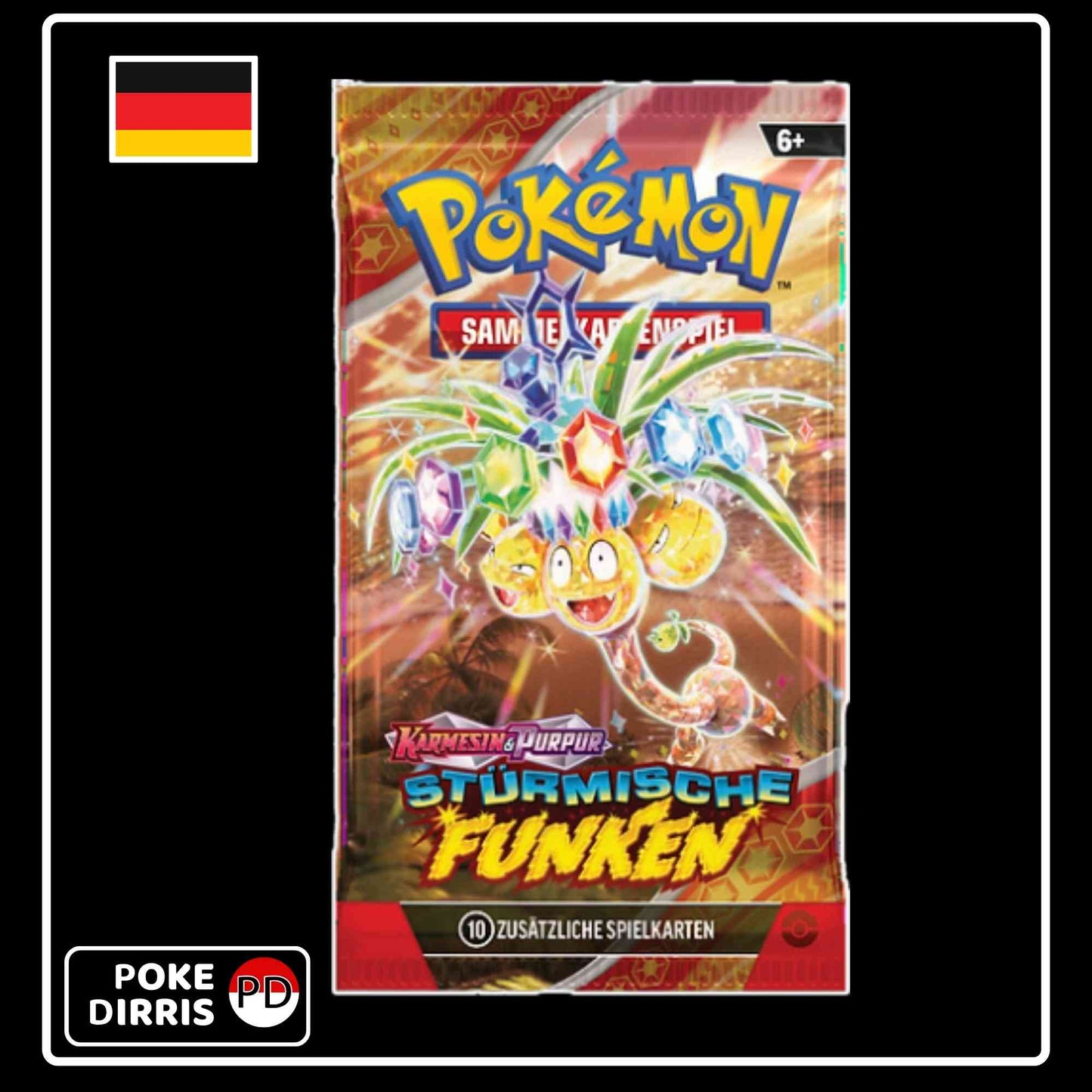 Pokemon KP8.0 Stürmische Funken Booster Pack (Vorbestellung)