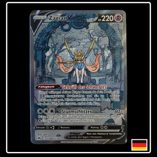 Zacian V Alternative Art Deutsch GG48/GG70 Zenit der Könige