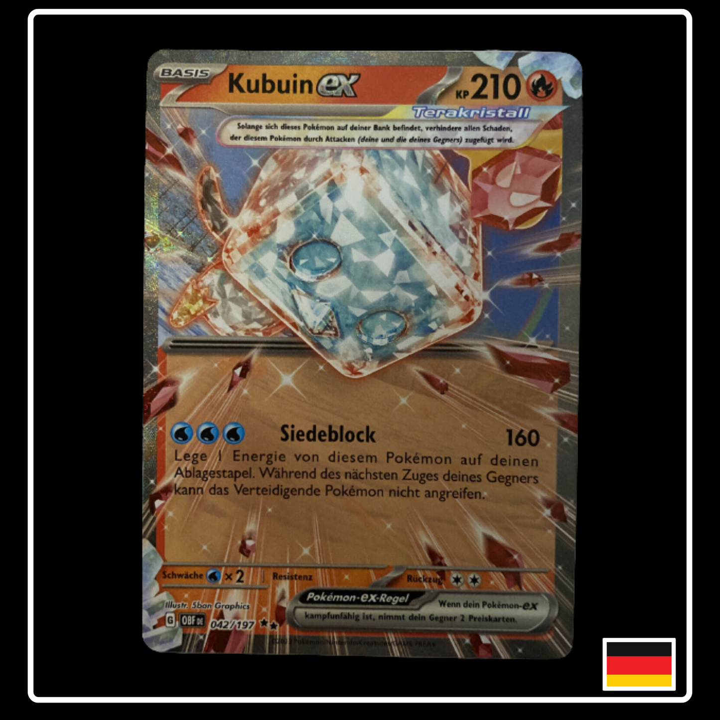 Kubuin ex Deutsch 042/197 Obsidian Flammen