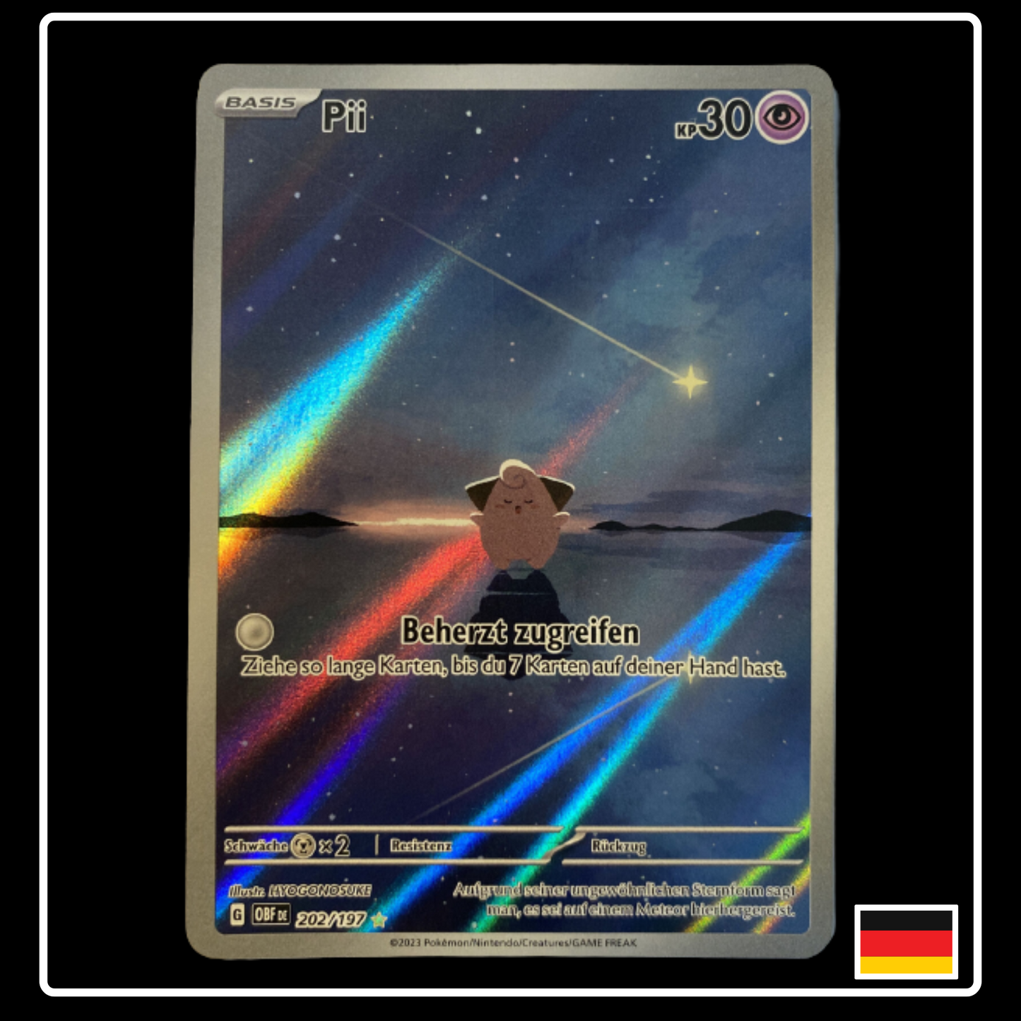 Pii Art Rare Deutsch 202/197 Obsidian Flammen