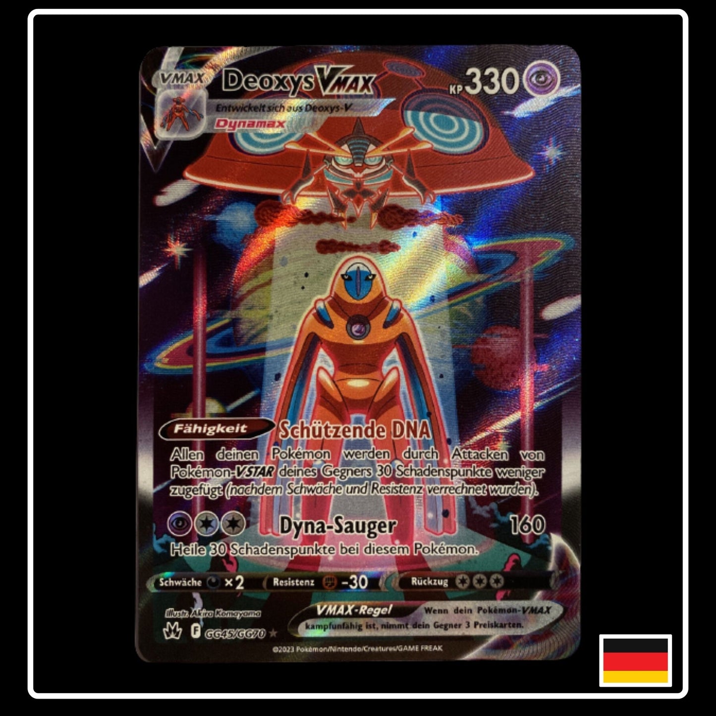 Deoxys VMAX Alternative Art Deutsch GG45/GG70 Zenit der Könige