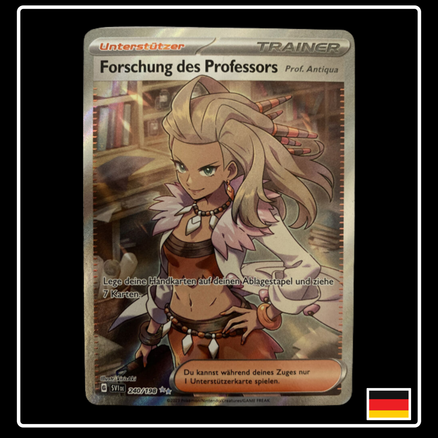 Forschung des Professors Trainer Full Art Deutsch 240/198 Karmesin & Purpur