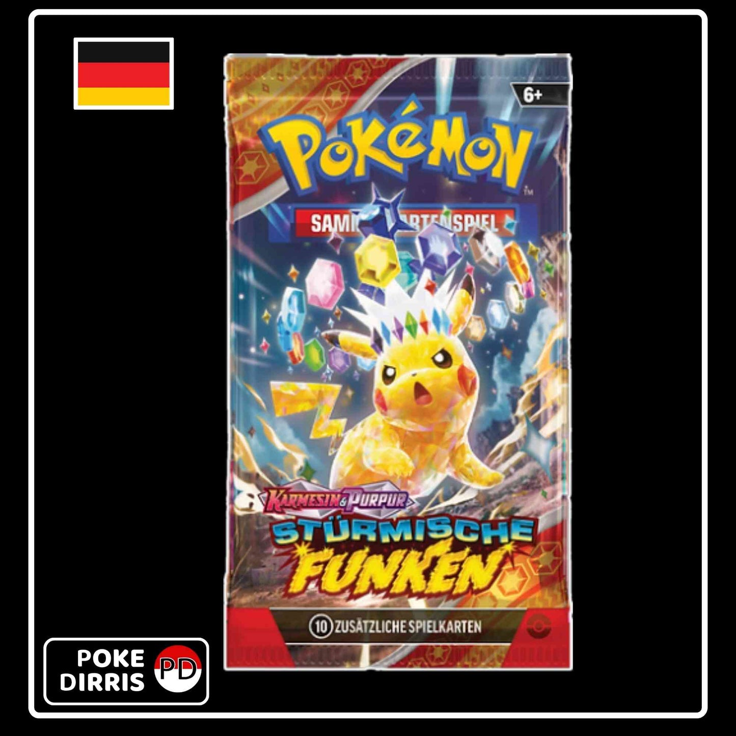 Pokemon KP8.0 Stürmische Funken Booster Pack (Vorbestellung)