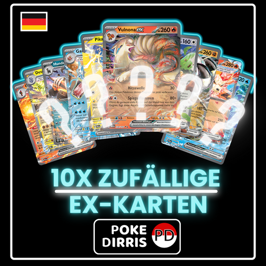 10x ex-Karten Deutsch Karmesin & Purpur (Zufällige Auswahl)