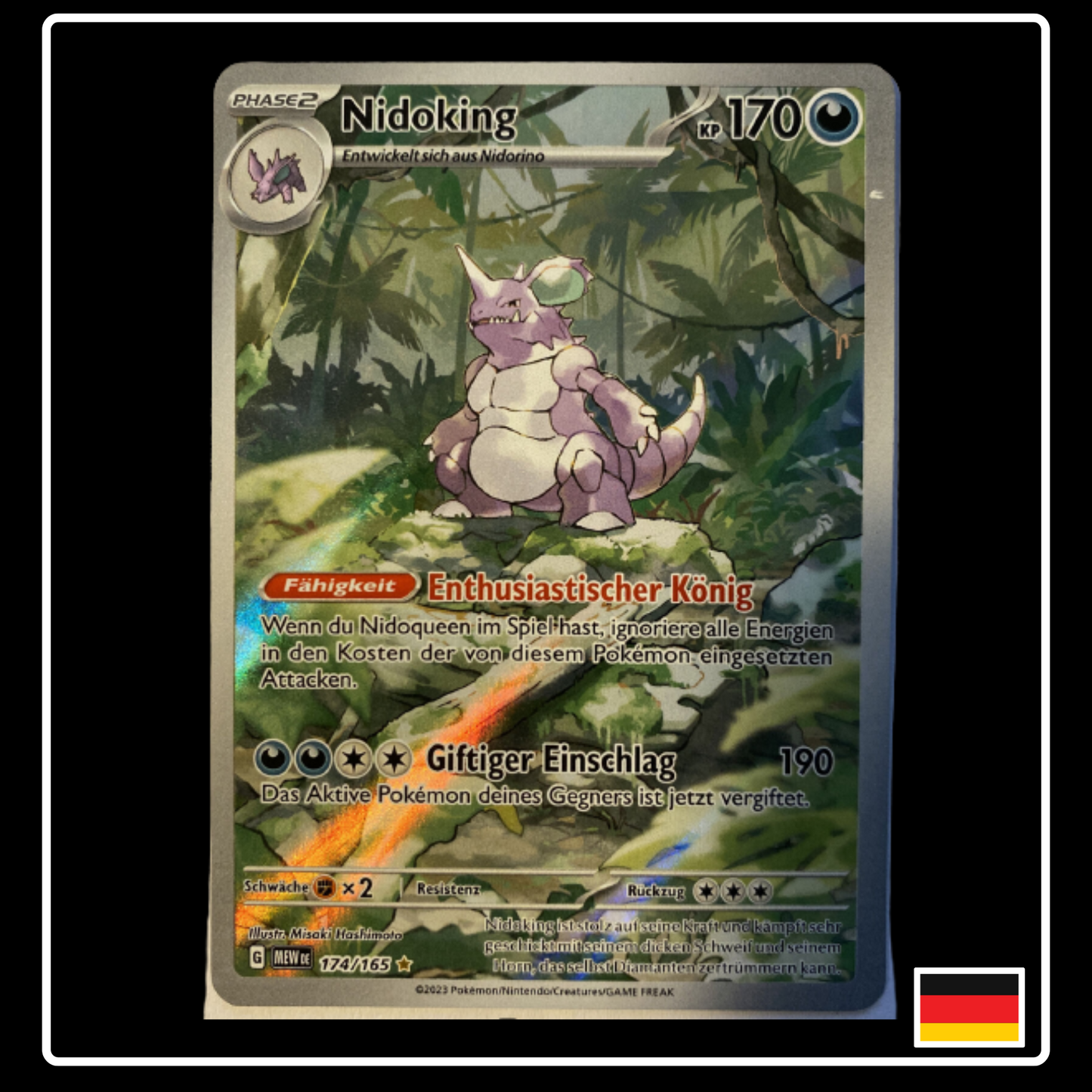 Nidoking Art Rare Deutsch 174/165 Karmesin & Purpur 151