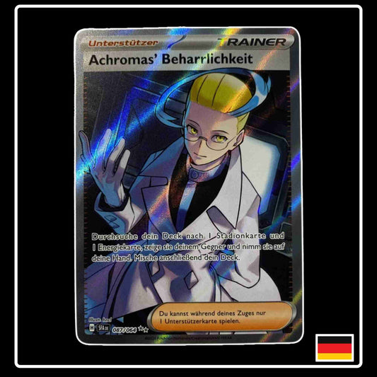 Achromas’ Beharrlichkeit Full Art seltene Pokemon Karte 087/064 aus dem Karmesin & Purpur Set Nebel der Sagen