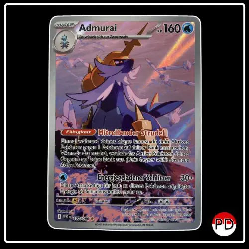 Admurai Illustration Rare 107/086 Pokemon Weisse Flammen