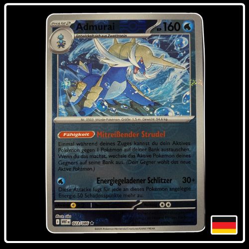 Admurai Meisterball 023/086 Pokemon Weisse Flammen