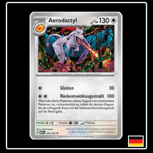 Aerodactyl 142/165 aus dem Pokemon Set Karmesin & Purpur 151 