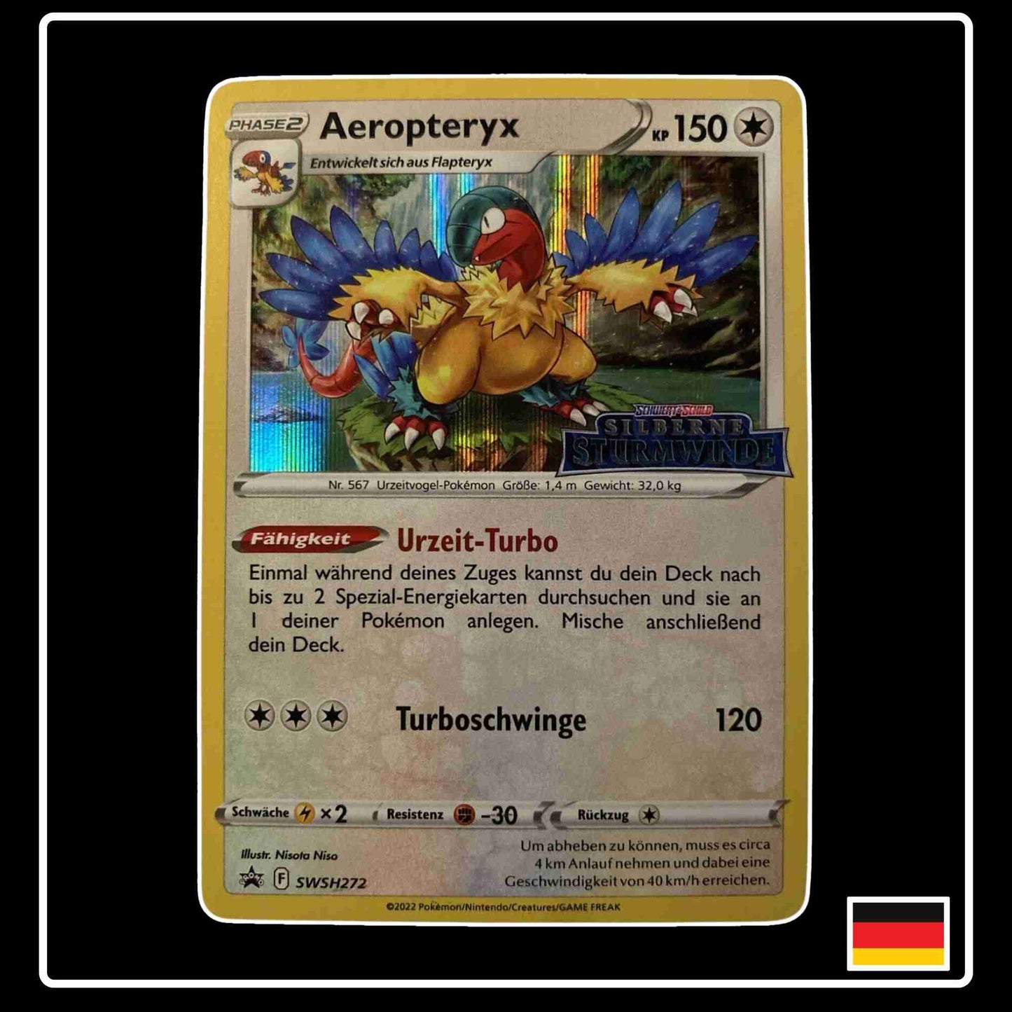 Aeropteryx Holo Promo SWSH272 Pokemon Karte aus Schwert & Schild