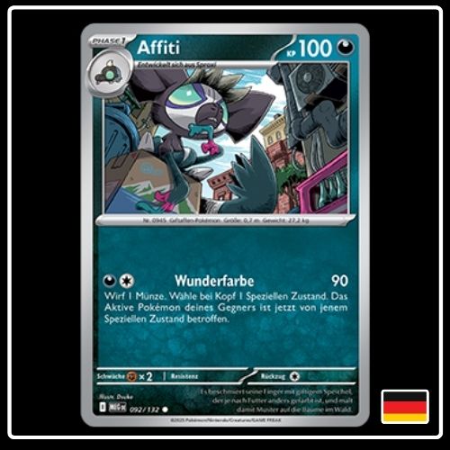 Affiti 092/132 Pokemon Mega Entwicklung