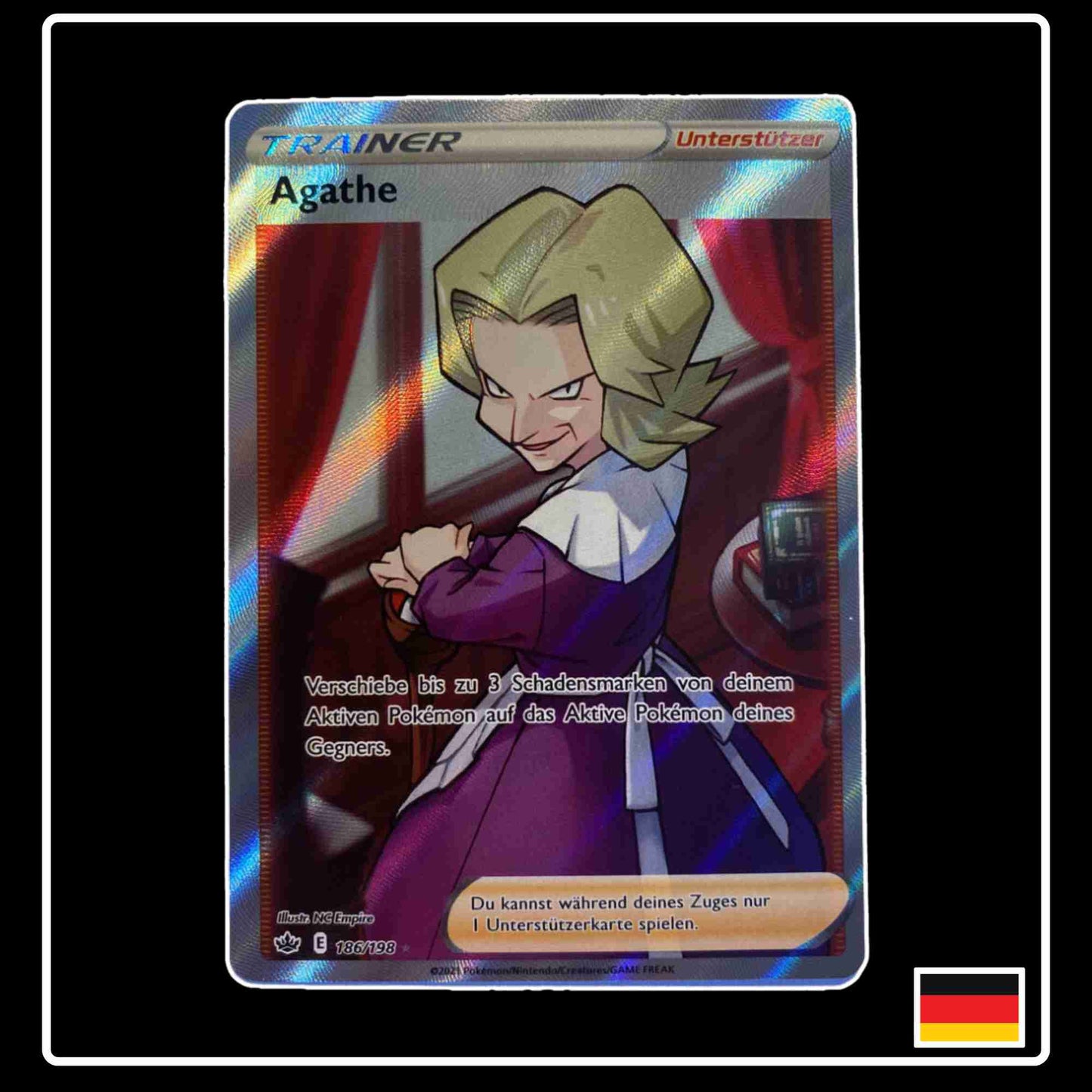 Agathe Full Art 186/198 aus dem Pokemon Set Schaurige Herrschaft