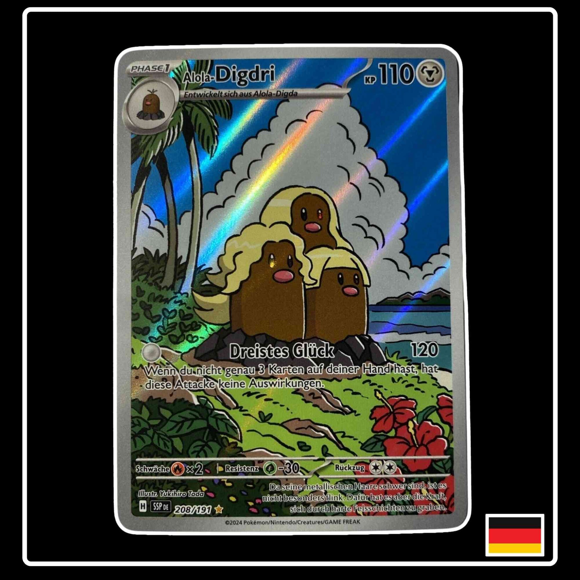 Alola-Digdri 208/191 Pokemon Stürmische Funken
