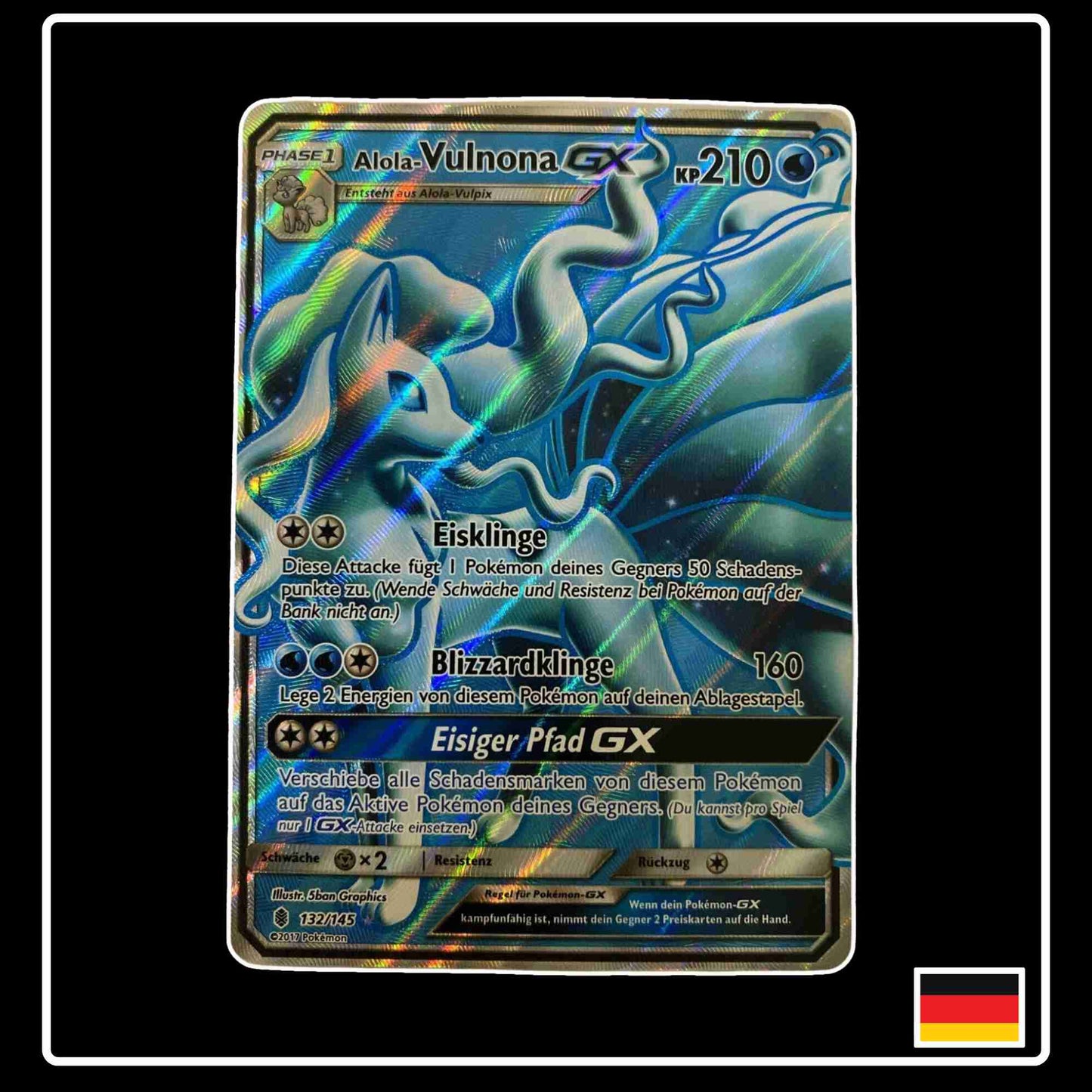 Alola-Vulnona GX Full Art 132/145 Pokemon aus dem Set Stunde der Wächter