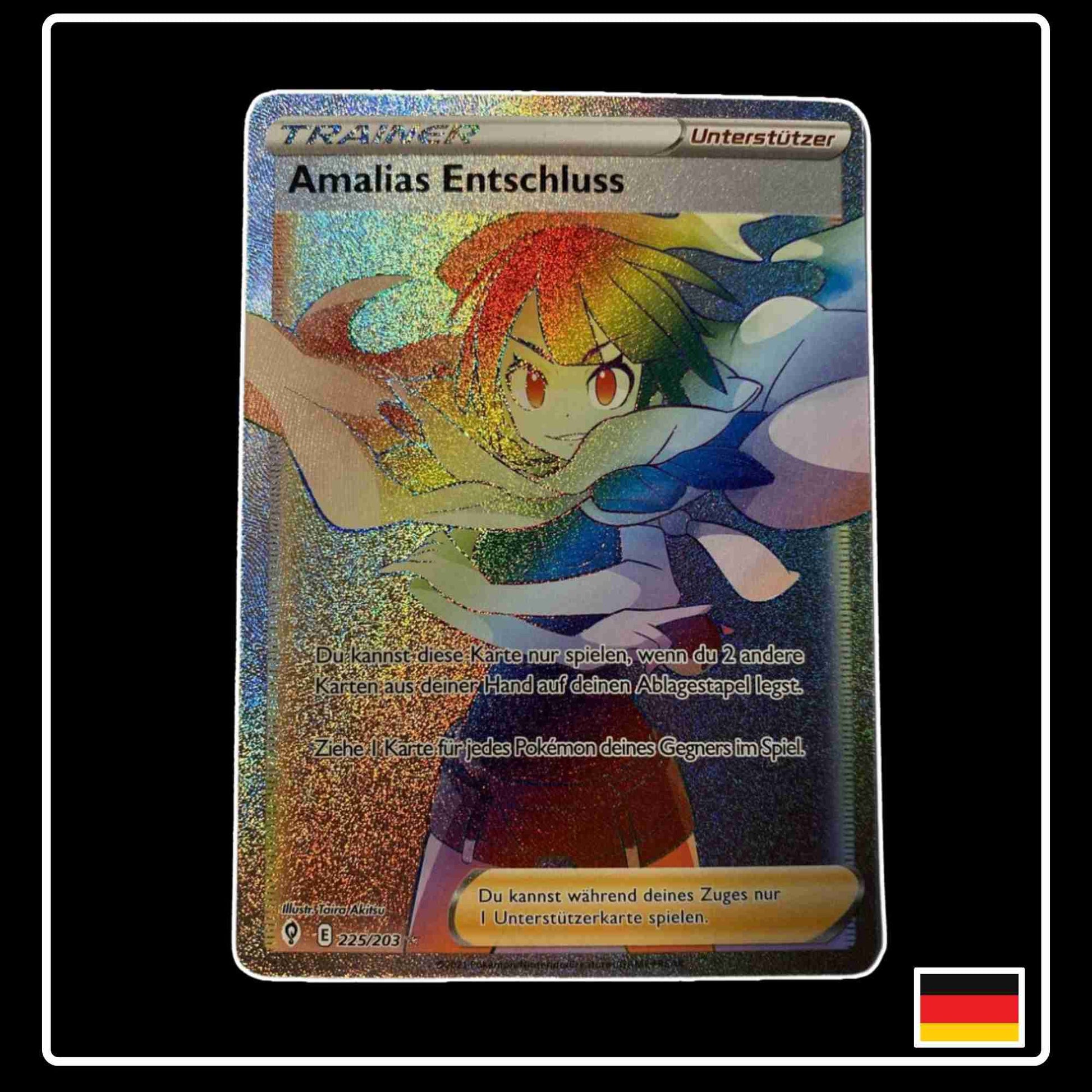 Amalias Entschluss Rainbow 225/203 Pokemon Karte aus dem Set Drachenwandel