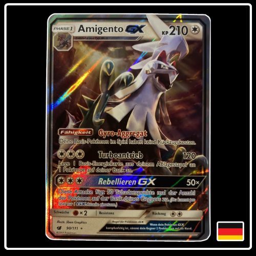 Amigento GX 90/111 Pokemon Aufziehen der Sturmröte