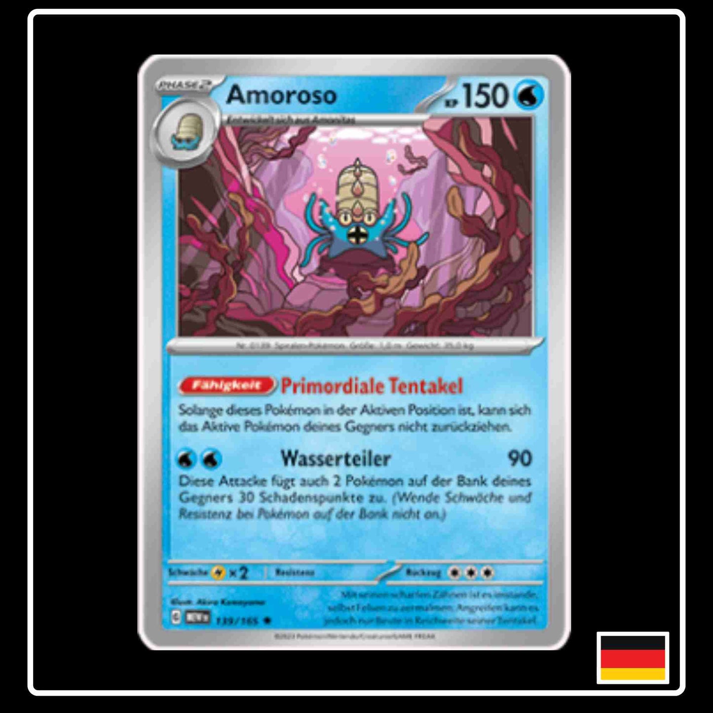 Amoroso 139/165 aus dem Pokemon Set Karmesin & Purpur 151 