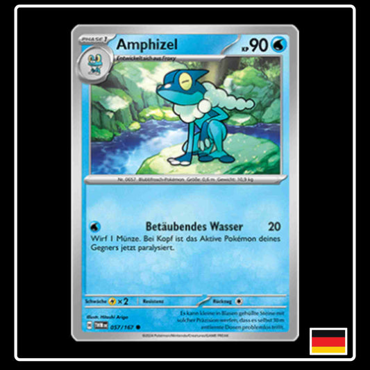 Amphizel Pokemon Karte 057/167 aus dem Set Maskerade im Zwielicht