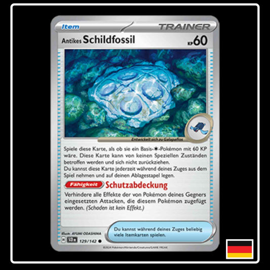 Antikes Schildfossil 129/142 Pokemon Stellarkrone