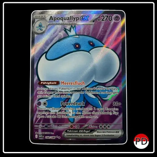 Apoquallyp ex Full Art 160/086 Pokemon Weisse Flammen