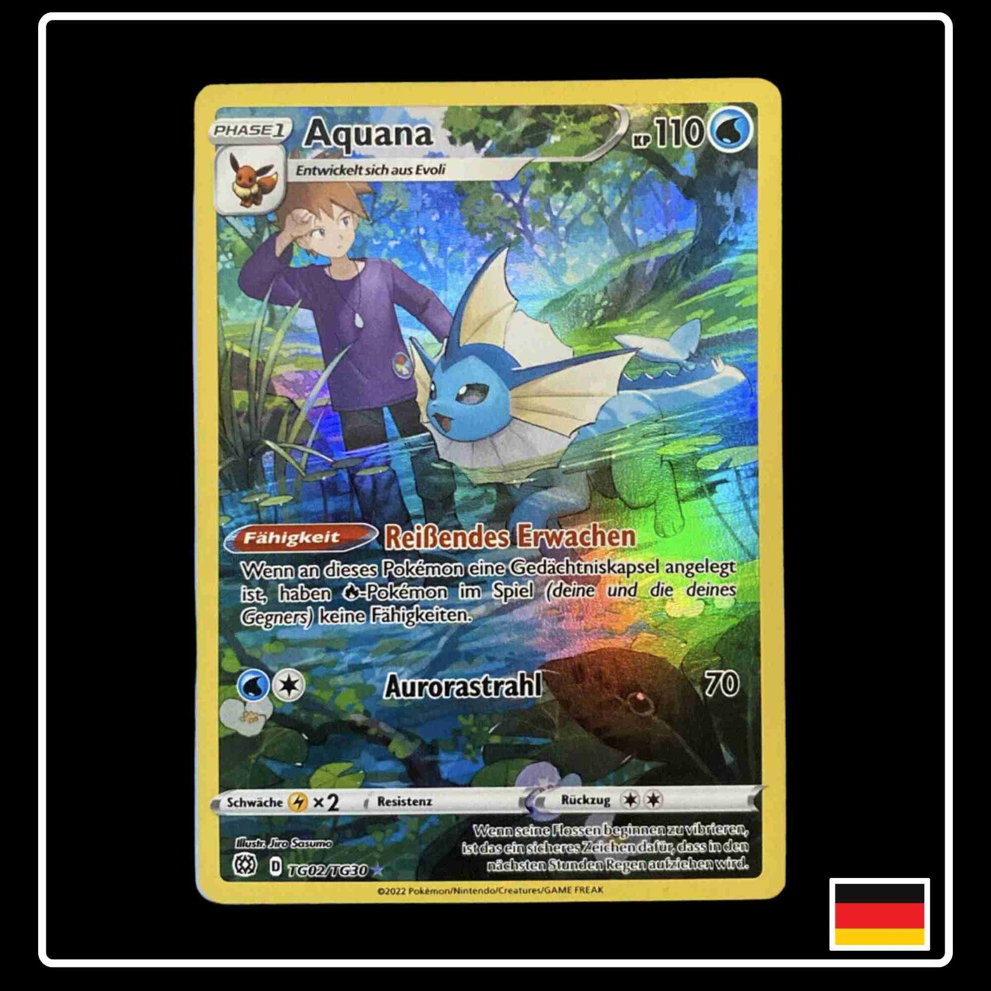 Aquana Trainergalerie Pokemon Karte TG02/TG30 Strahlende Sterne