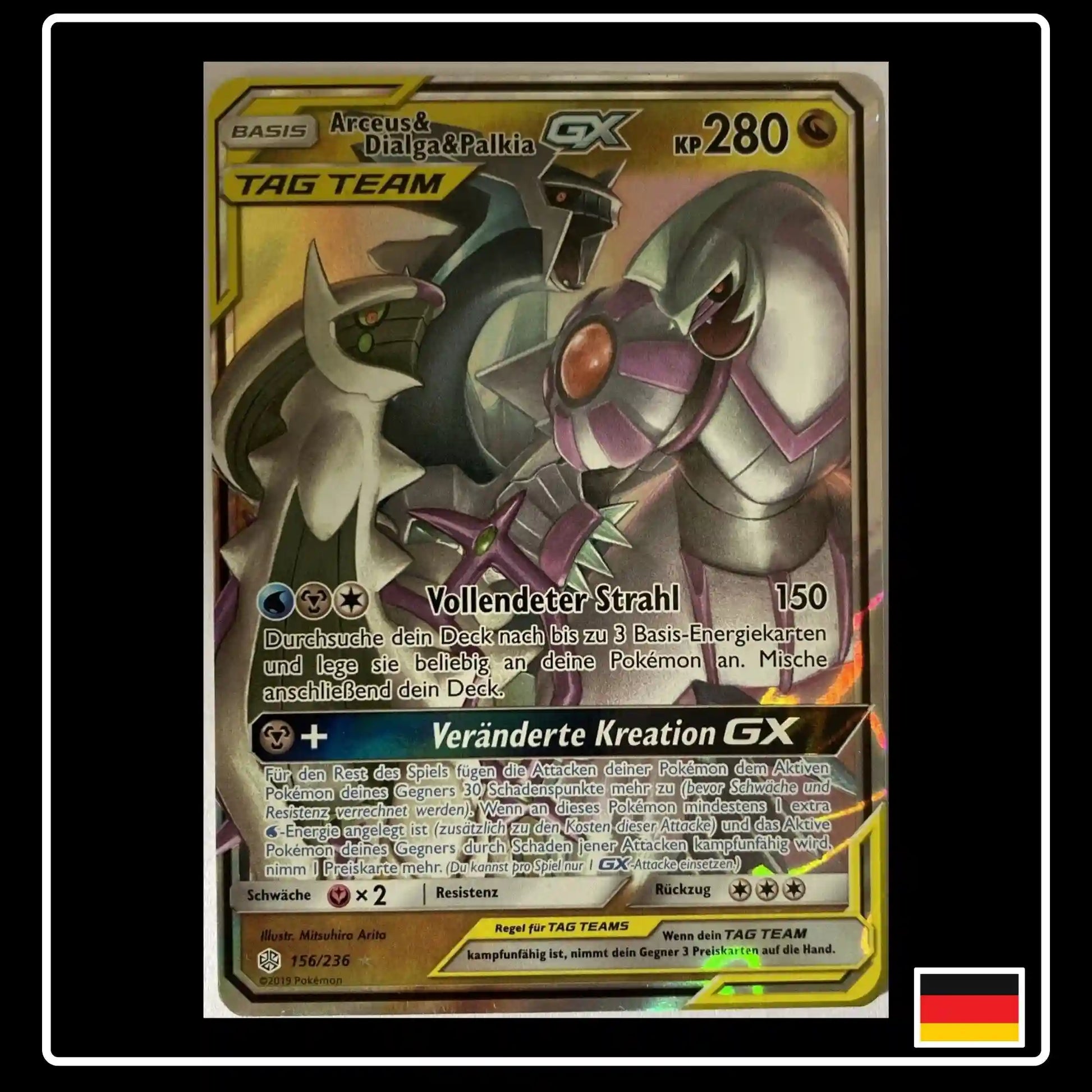 Arceus & Dialga & Palkia GX 95/236 Pokemon Welten im Wandel