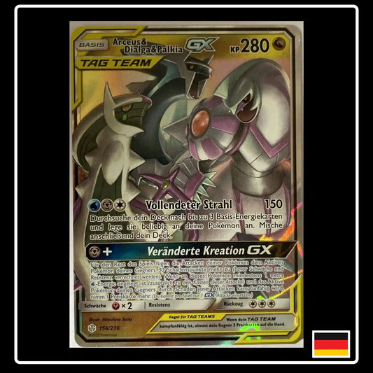 Arceus & Dialga & Palkia GX 95/236 Pokemon Welten im Wandel